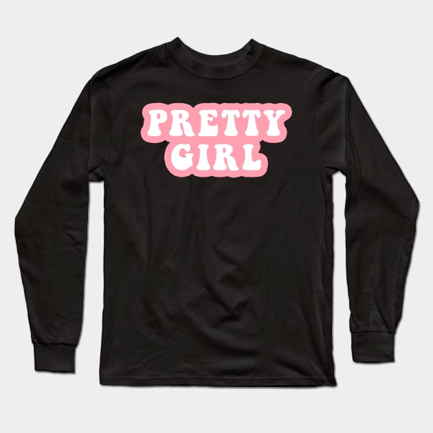 Pretty Girl Long Sleeve T-Shirt by CityNoir